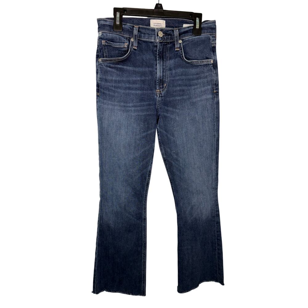 Citizens of Humanity Isola Mid-rise Cropped Boot Jeans Size 25 Raw Hem